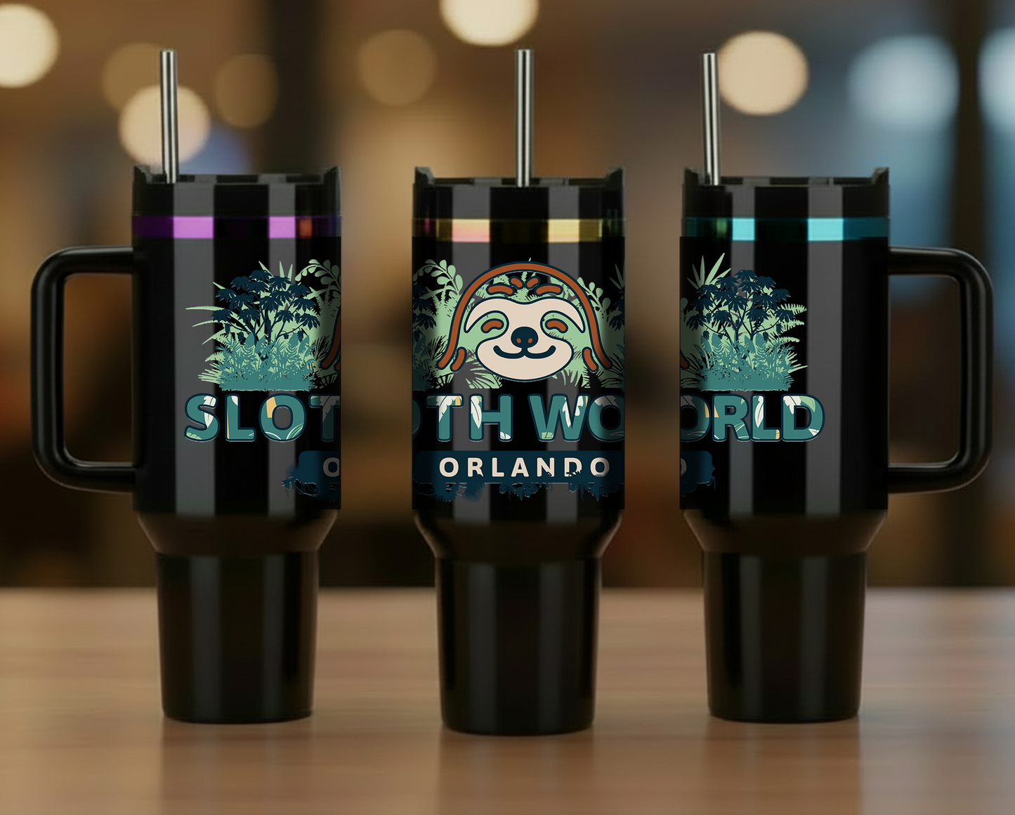 Official Sloth World 40oz Steel Tumbler