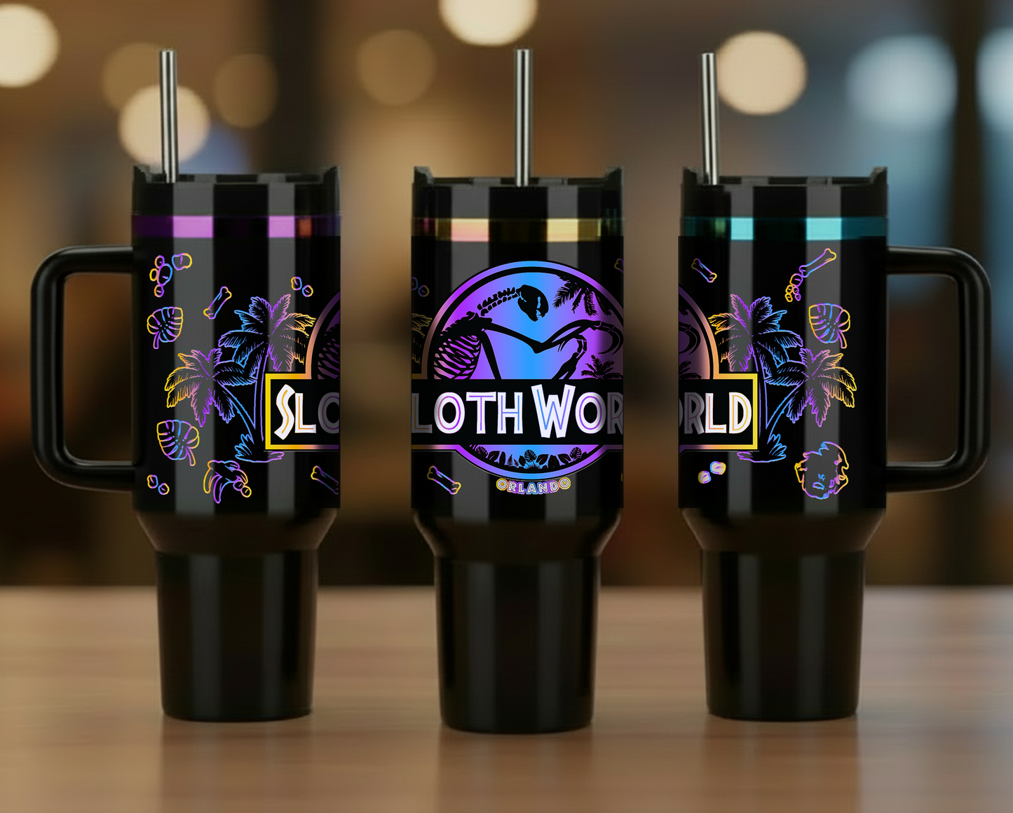 Slothassic Park 40oz Steel Tumbler