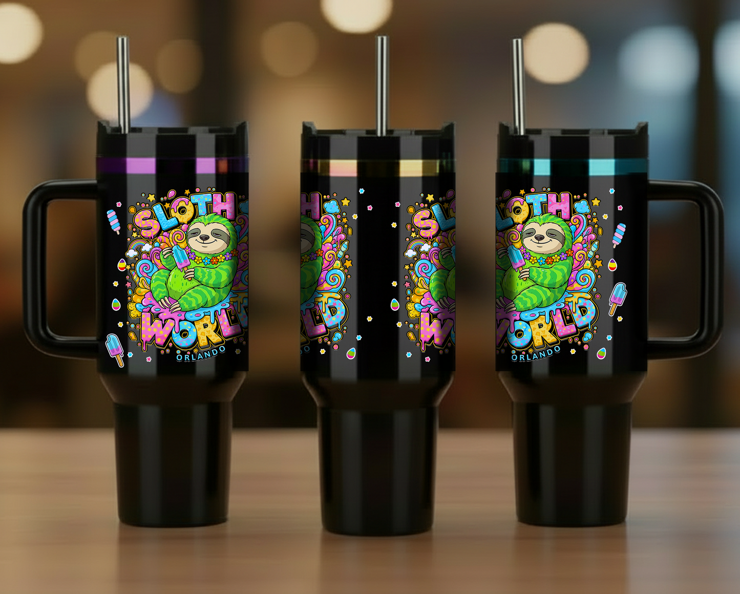 Slothsicle 40oz Steel Tumbler