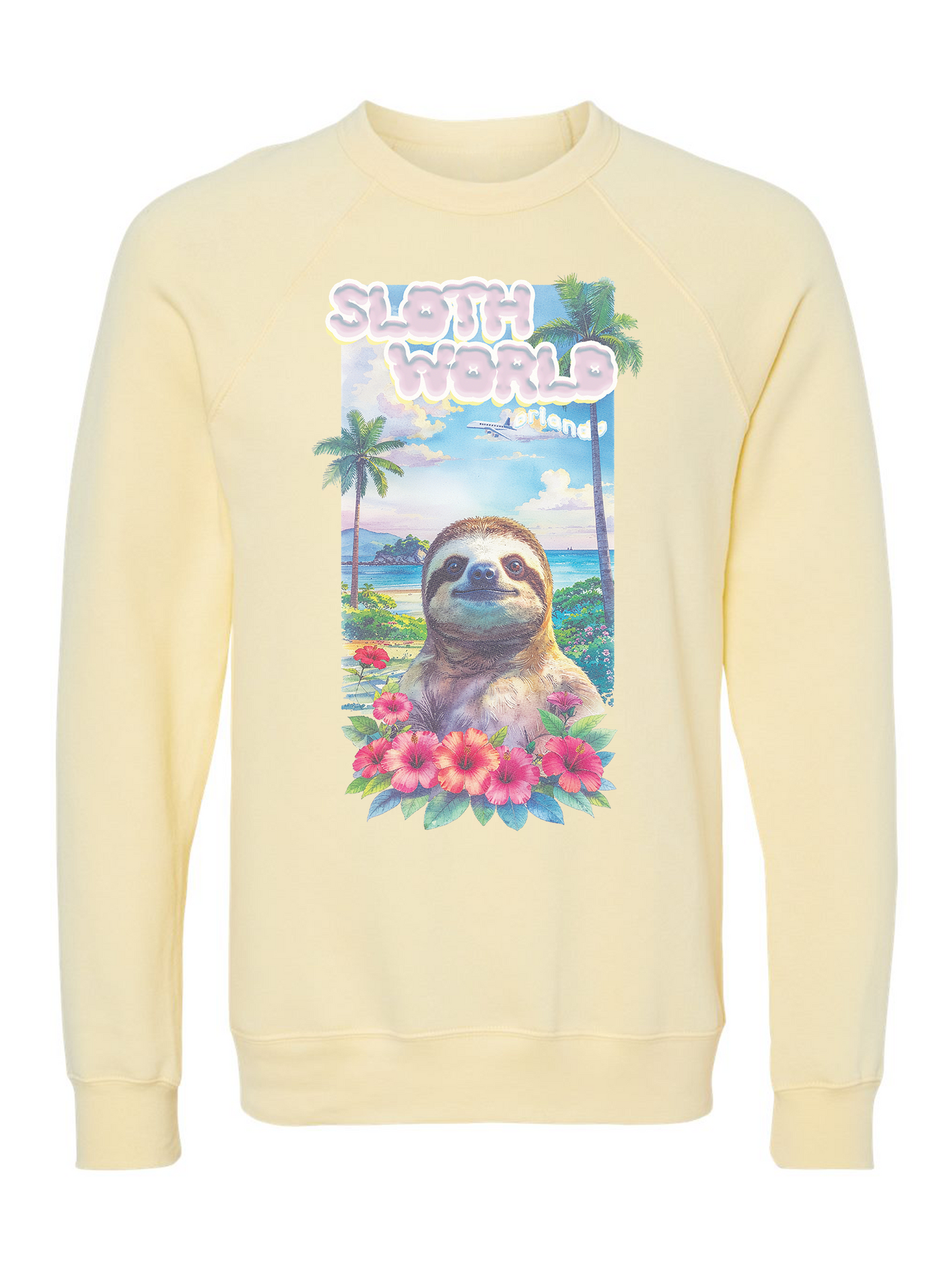 Hibiscus Hangout Unisex Crewneck Sweatshirt