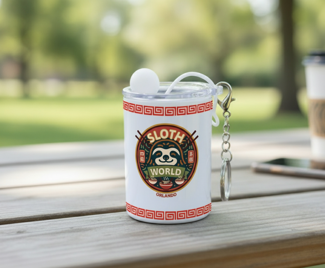 Shogun of Slurps: 3oz Steel Keychain Mini Tumbler