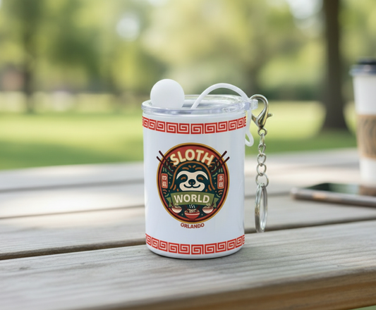 Shogun of Slurps: 3oz Steel Keychain Mini Tumbler