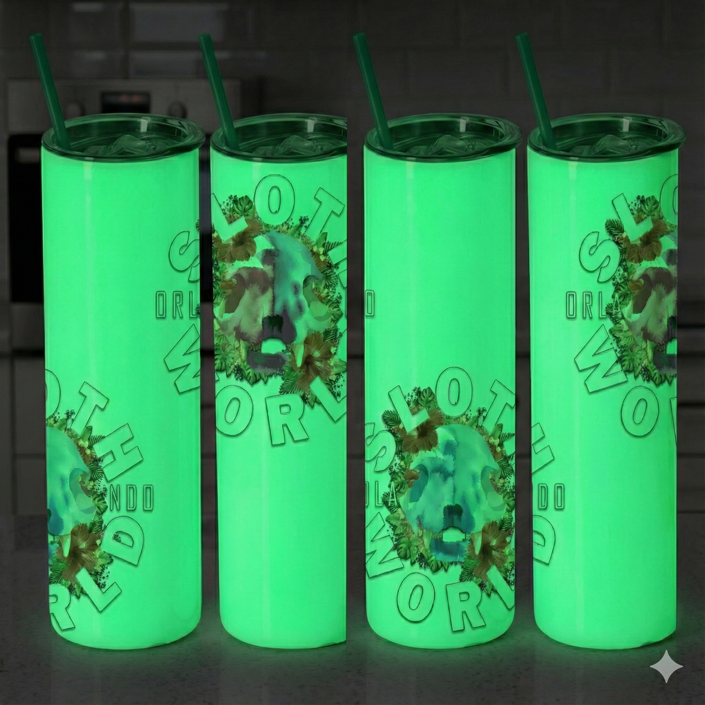 Hibiscus Skull 20oz Tumbler