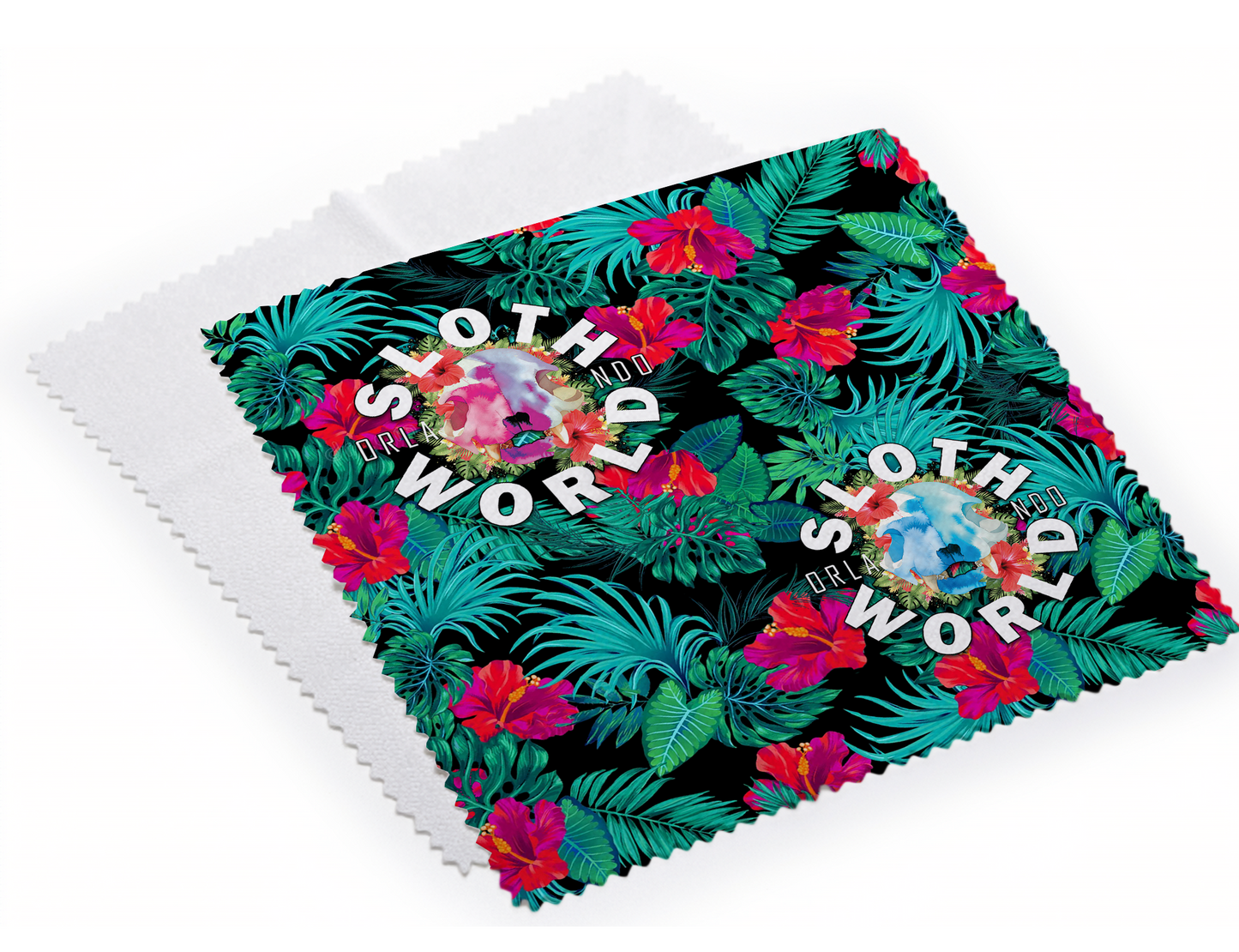 Hibiscus Skull Microfiber Cleaning Cloth