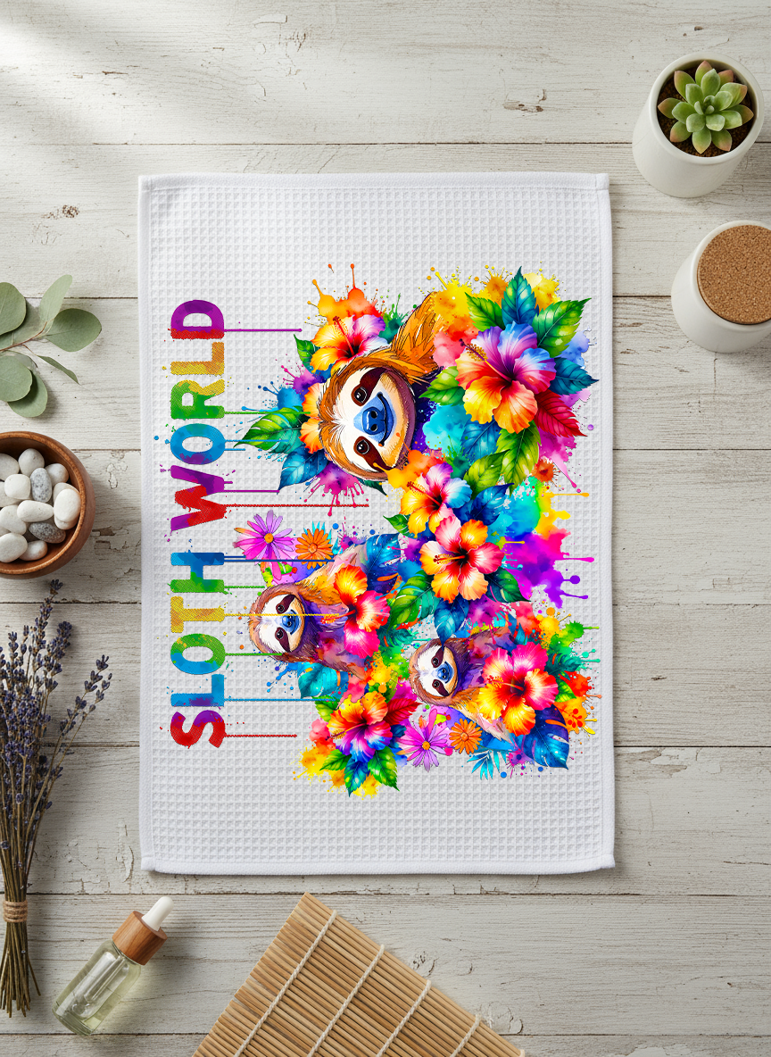 Happy Hues - 16x28" Waffleweave Towel