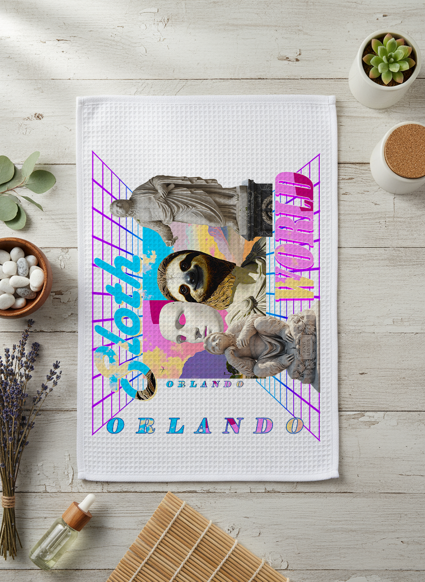 Neon Sunset - 16x28 Waffleweave Towel