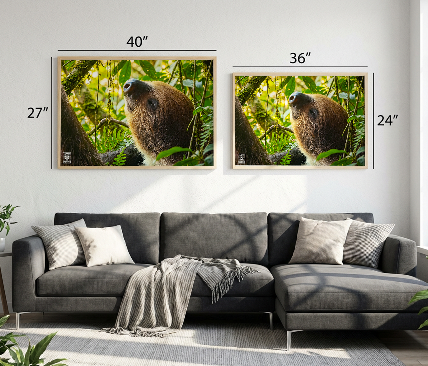 Canopy Dreams: The Sun-Kissed Sloth Print