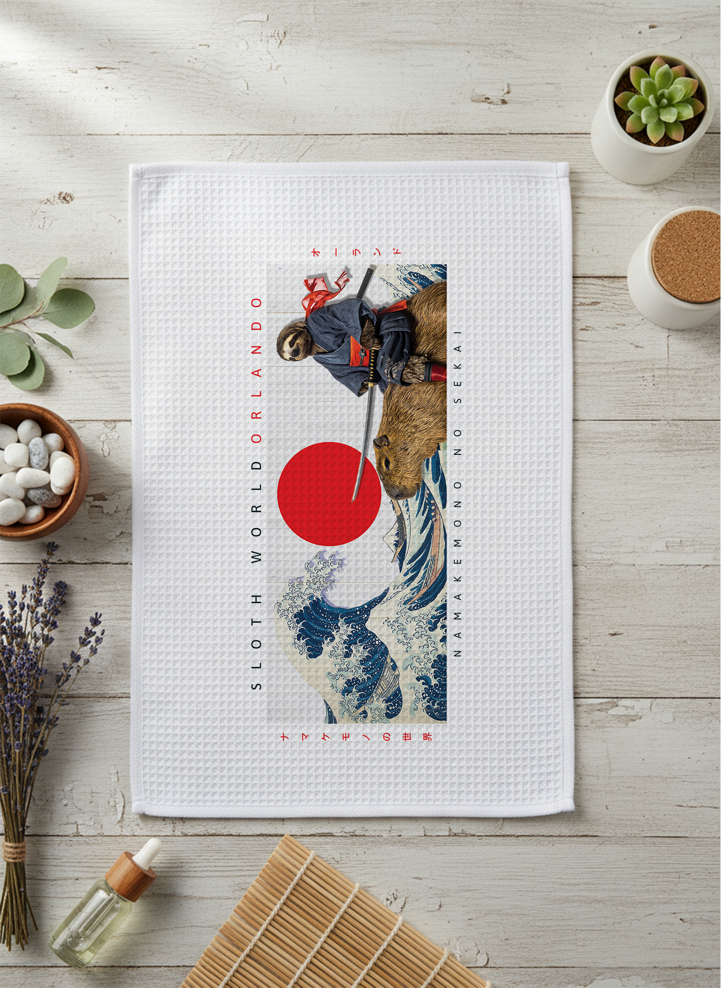 Shogun of Slow - 16x28" Waffleweave Towel