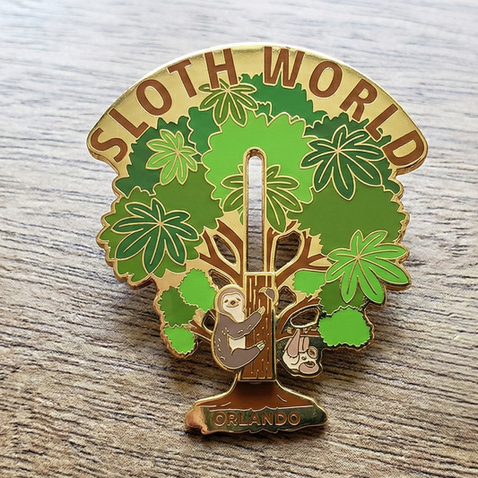 "Climb the Canopy" Sliding Sloth Hard Enamel Collectible Pin
