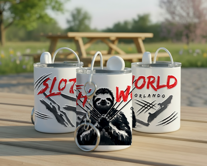 Slow Fury: 3oz Steel Keychain Mini Tumbler