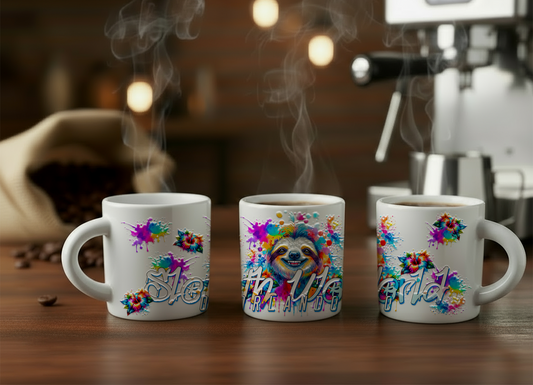 A Splash of Happy: 2oz Ceramic Espresso Mug