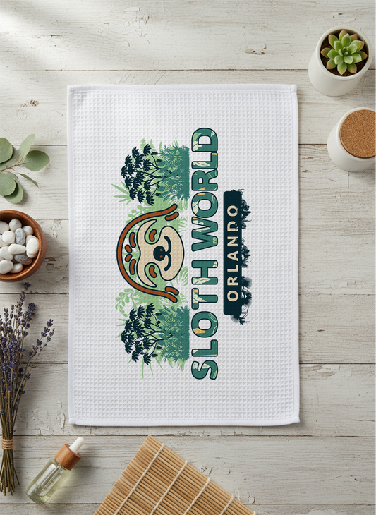 Official Sloth World - 16x28" Waffleweave Towel