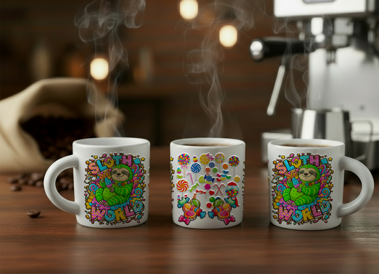 Slothsicle: 2oz Ceramic Espresso Mug