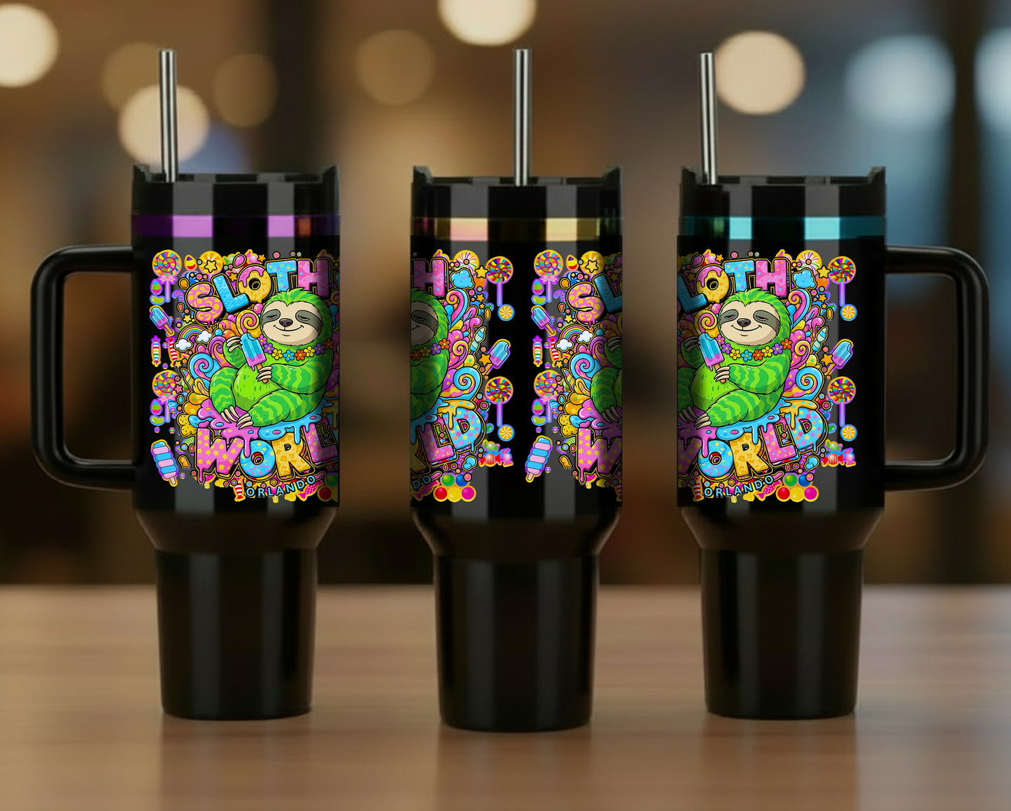 Slothsicle 40oz Steel Tumbler