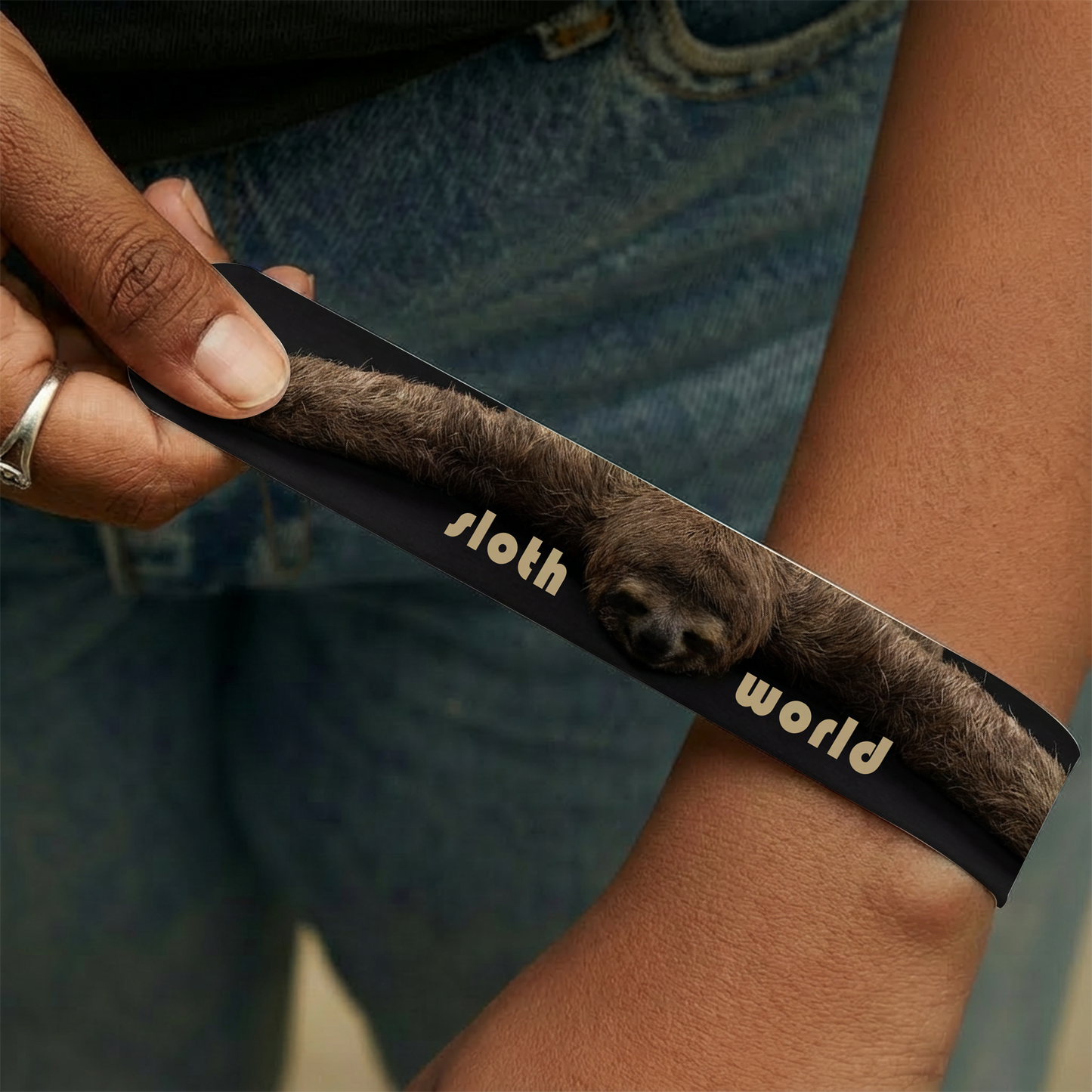 "Snap & Nap" Sloth World Slap Bracelet