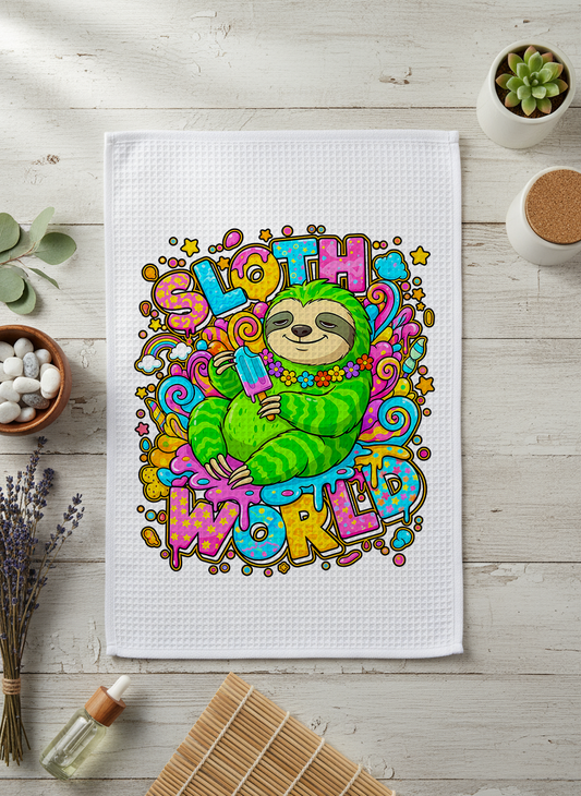 Slothsicle - 16x28" Waffleweave Towel
