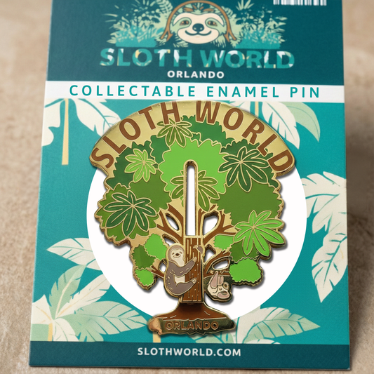 "Climb the Canopy" Sliding Sloth Hard Enamel Collectible Pin