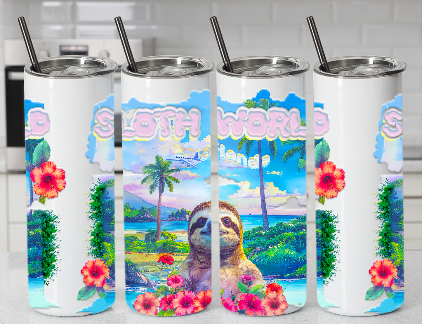 Hibiscus Hangout 20oz Tumbler