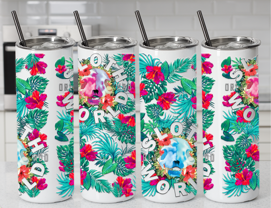 Hibiscus Skull 20oz Tumbler