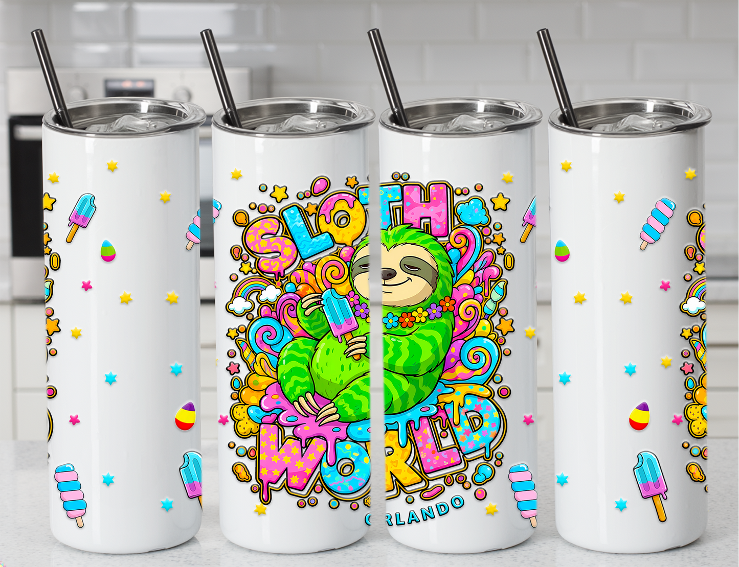 Slothsicle 20oz Steel Tumbler