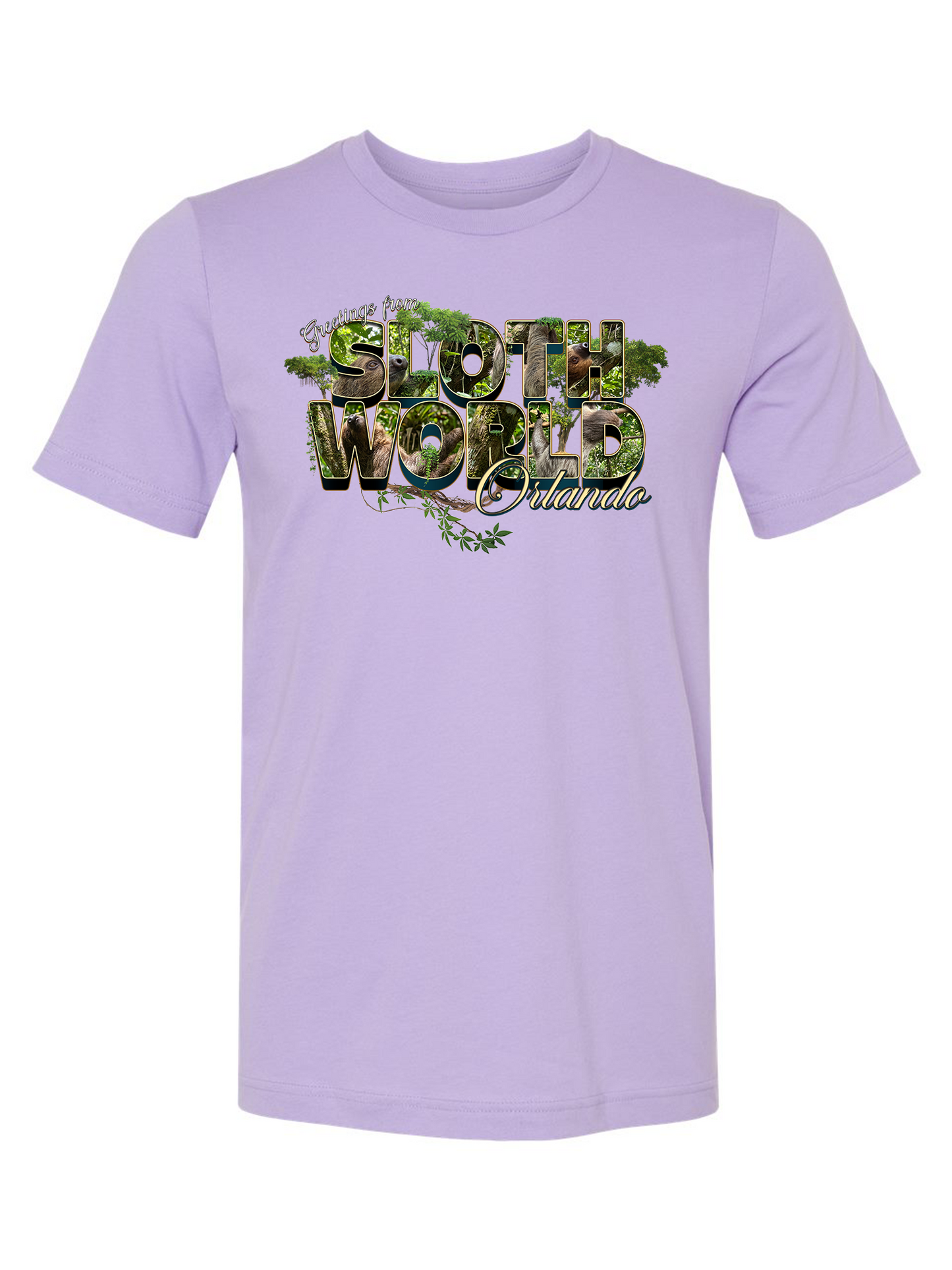Greetings from Sloth World Unisex Souvenir T-Shirt