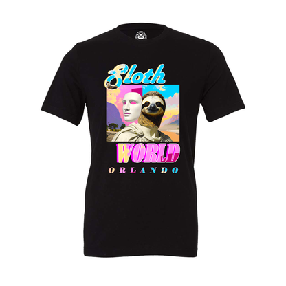 Neon Sunset Sloth Tee