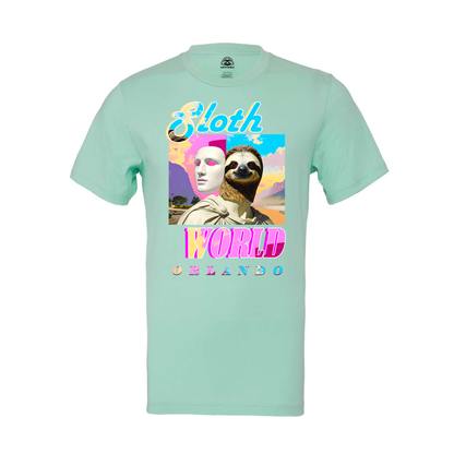 Neon Sunset Sloth Tee