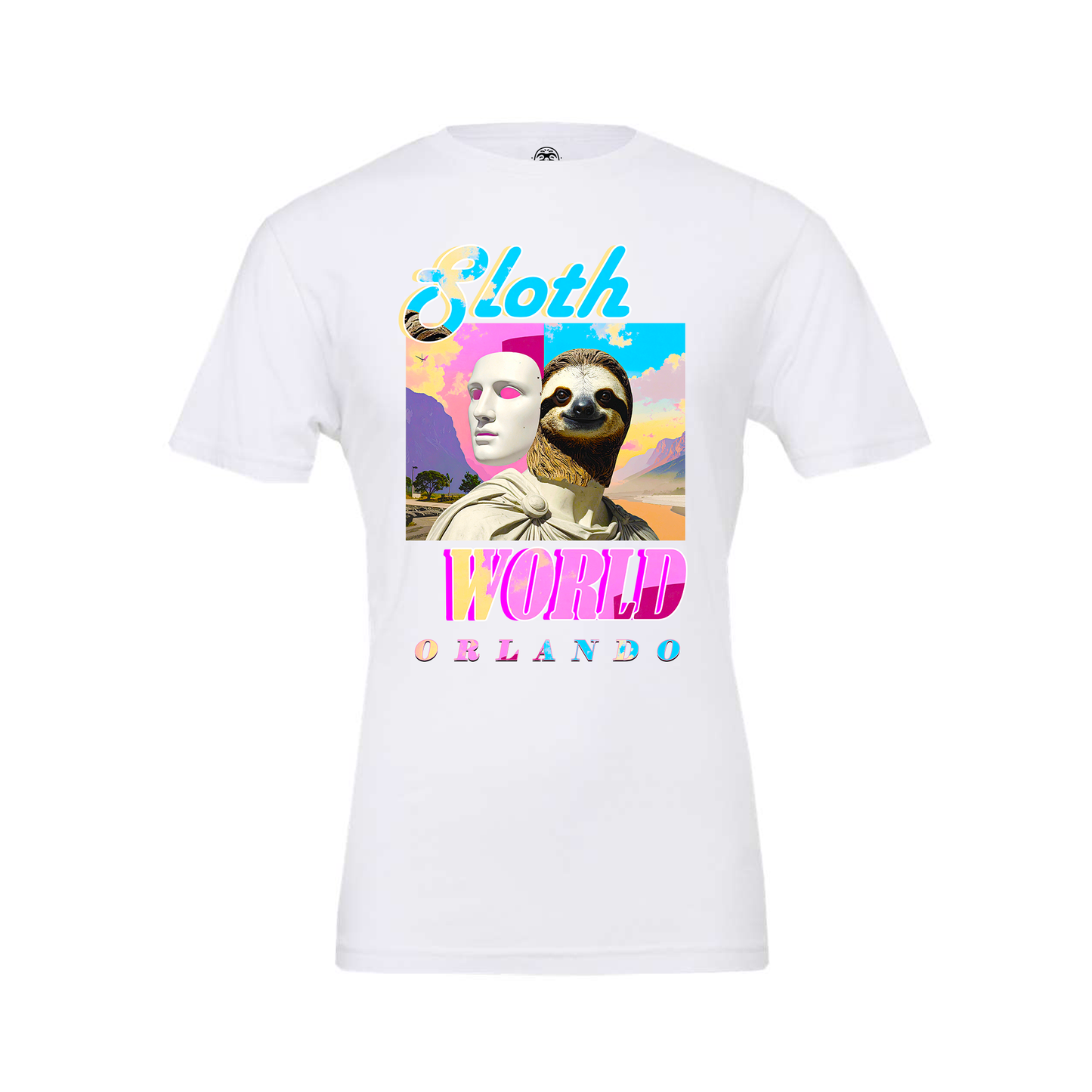 Neon Sunset Sloth Tee