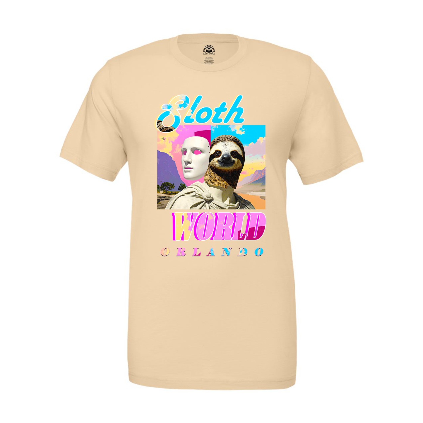 Neon Sunset Sloth Tee