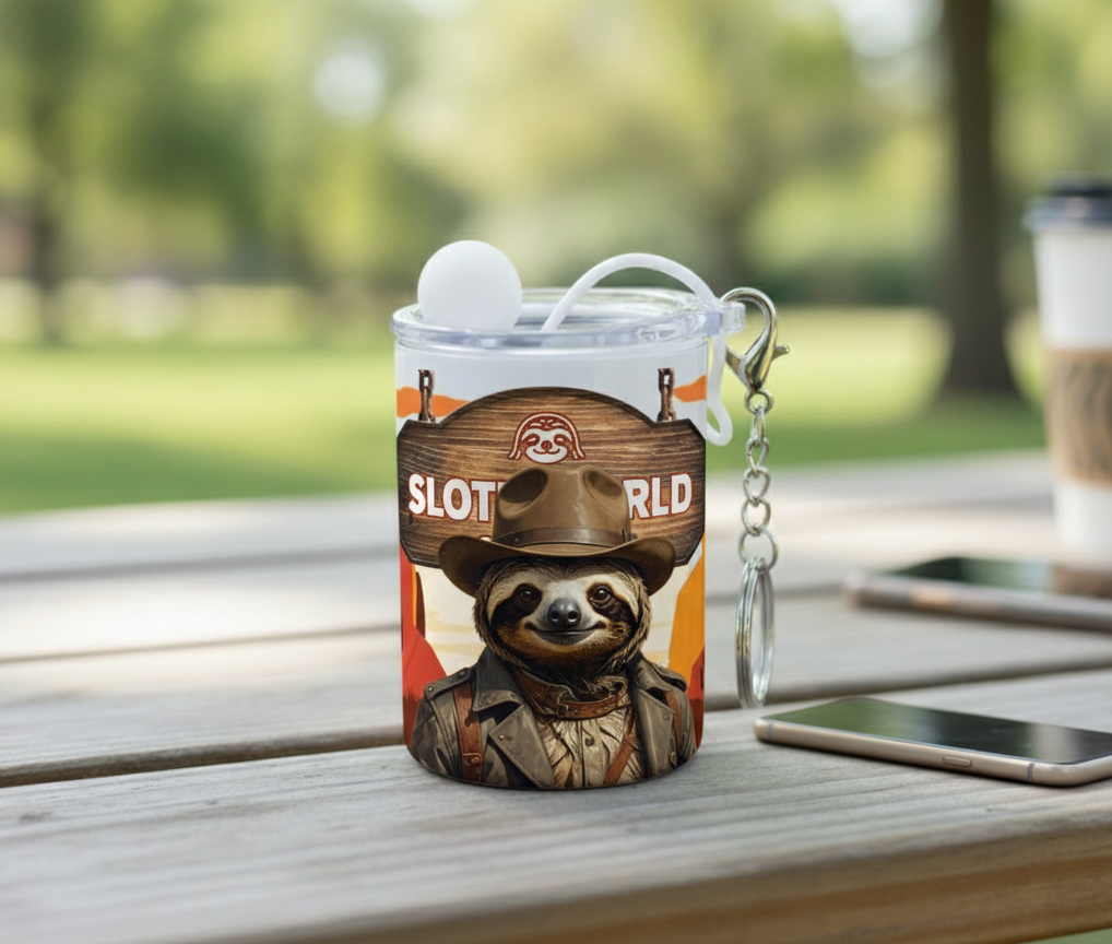 Unforgivably Sleepy: 3oz Steel Keychain Mini Tumbler