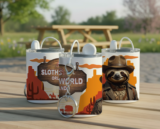 Unforgivably Sleepy: 3oz Steel Keychain Mini Tumbler