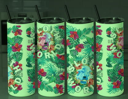 Hibiscus Skull 20oz Tumbler