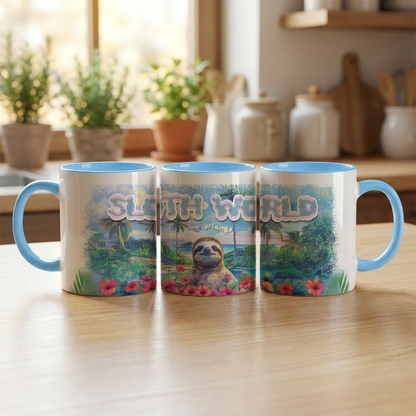 Hibiscus Hangout Ceramic Mug