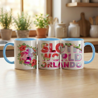 Hibiscus Skull Ceramic Mug