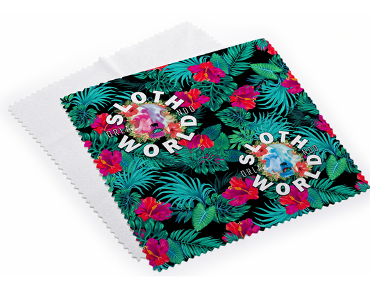 Hibiscus Skull Microfiber Cleaning Cloth