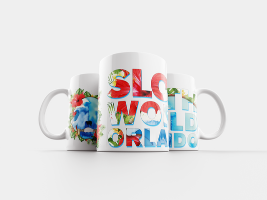 Hibiscus Skull Ceramic Mug