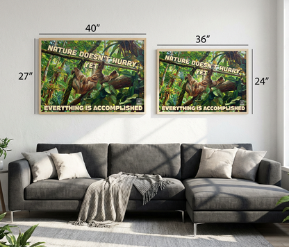 Nature Doesn't Hurry Print