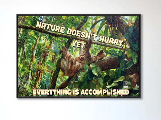 Nature Doesn't Hurry Print