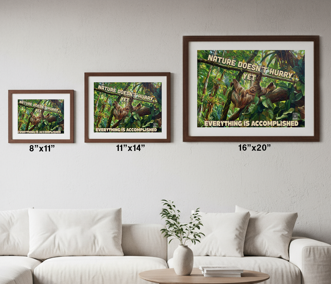 Nature Doesn't Hurry Print