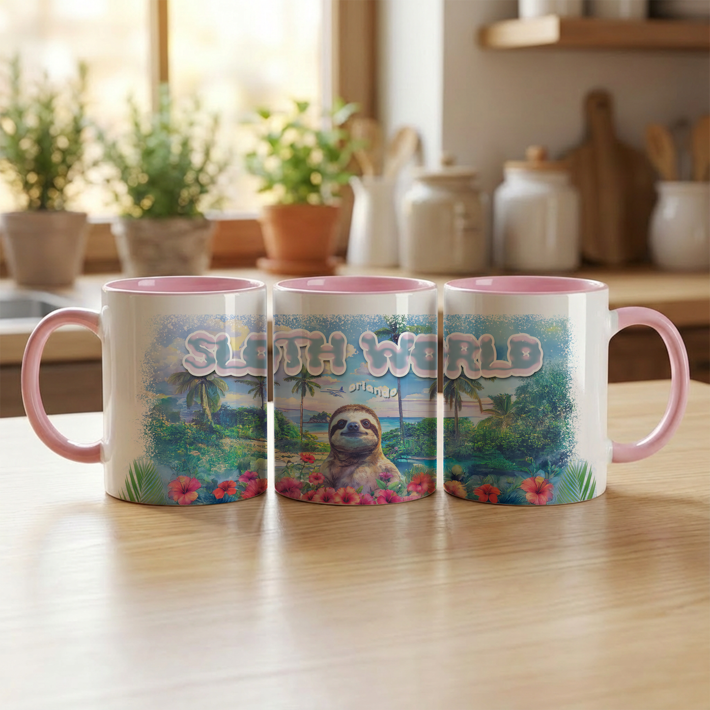 Hibiscus Hangout Ceramic Mug