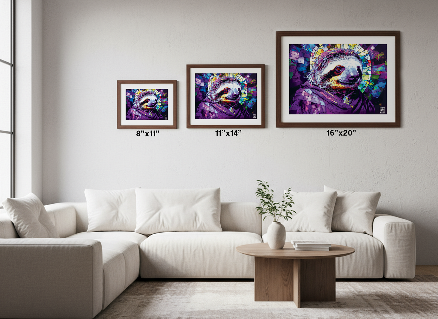 Sloth Serenity: Print Rolled