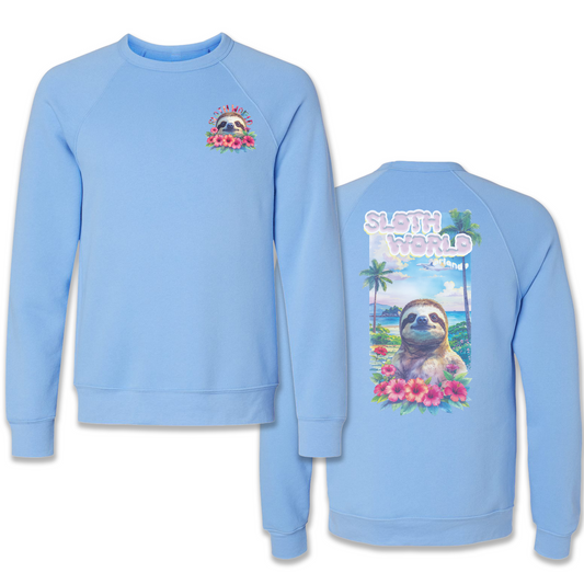 Hibiscus Hangout Unisex Crewneck Sweatshirt