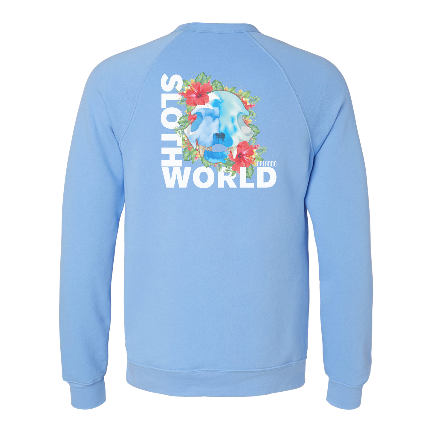 Hibiscus Skull Unisex Crewneck Sweatshirt