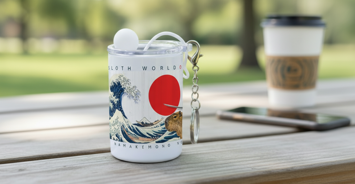 Shogun of Slow: 3oz Steel Keychain Mini Tumbler