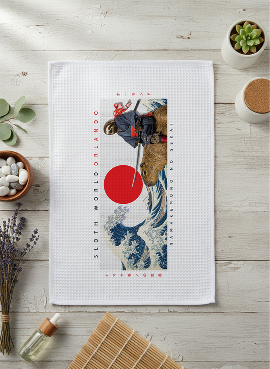 Shogun of Slow - 16x28" Waffleweave Towel