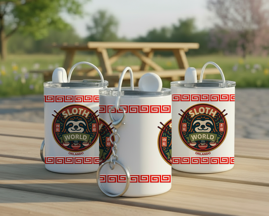 Shogun of Slurps: 3oz Steel Keychain Mini Tumbler