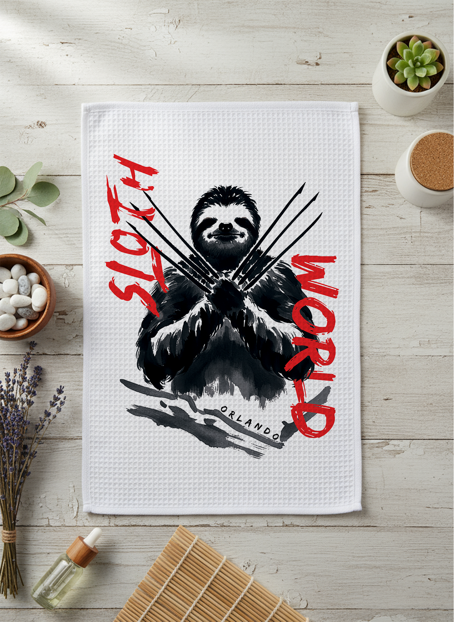 Slow Fury - 16x28" Waffleweave Towel