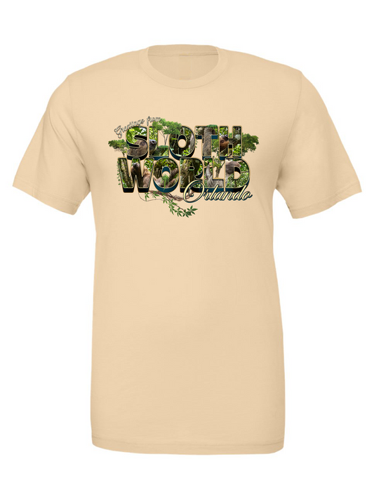 Greetings from Sloth World Unisex Souvenir T-Shirt