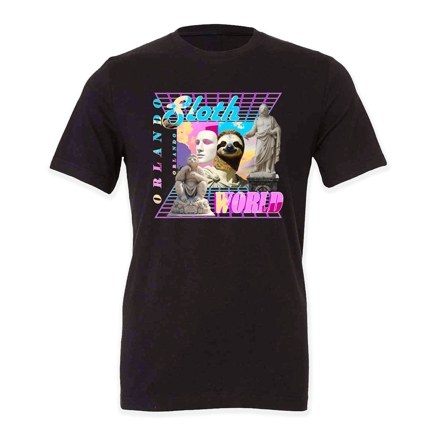 Neon Sunset Retro Unisex T-Shirt