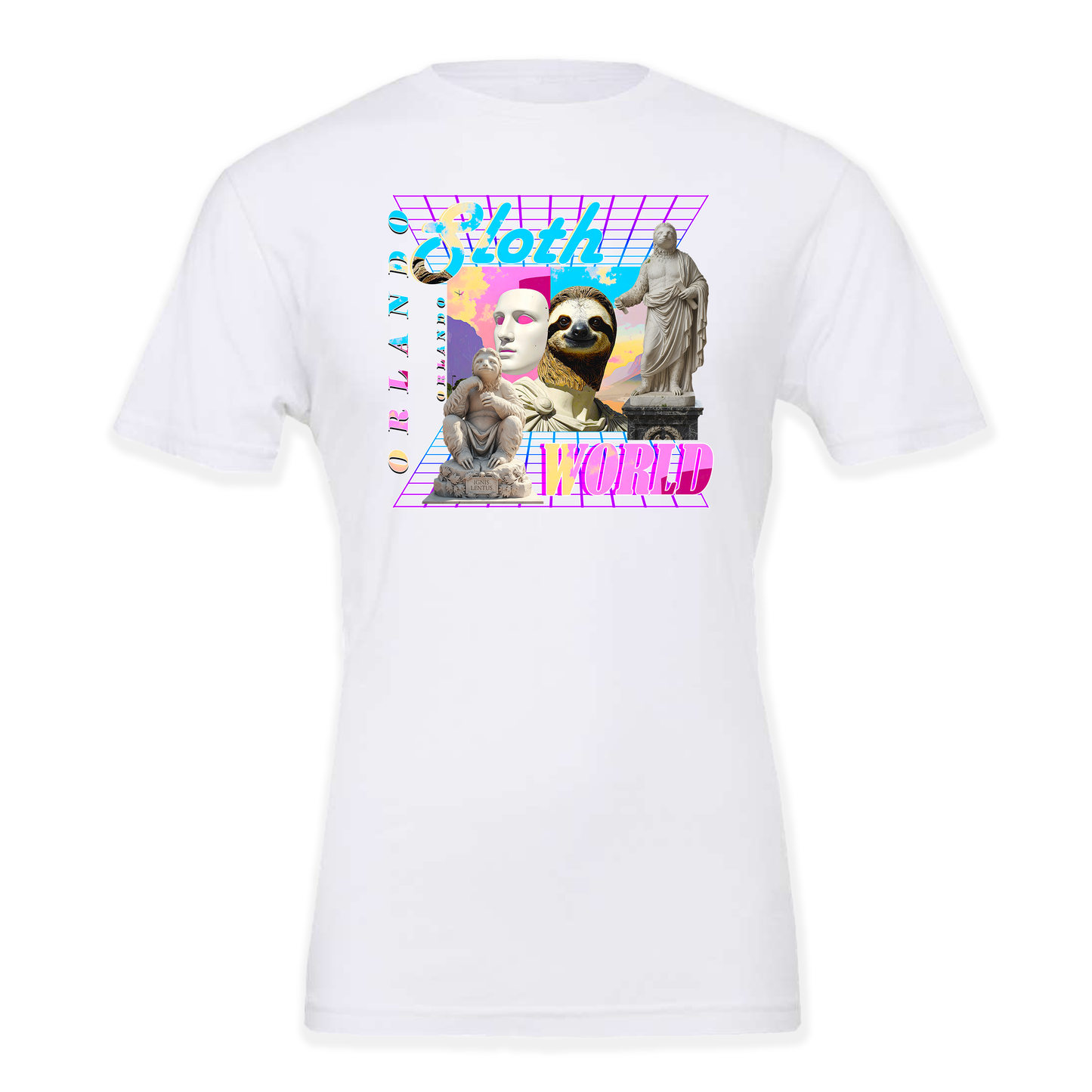 Neon Sunset Retro Unisex T-Shirt